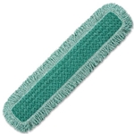 Rubbermaid, HYGEN Microfiber Dust Mop with Fringe, Green, 36 inch, RUBQ438GR, Sold as each.