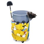 Rubbermaid, Brute Caddy Bag with pockets, Yellow, RUB2642YW, sold as 1 unit