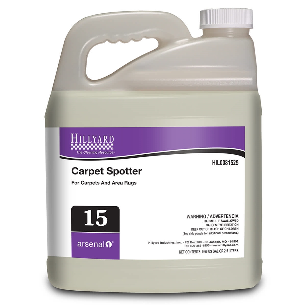 Hillyard, Arsenal One, Carpet Spotter # 15, Dilution Control, 2.5 Liter, HIL0081525, Sold as each.
