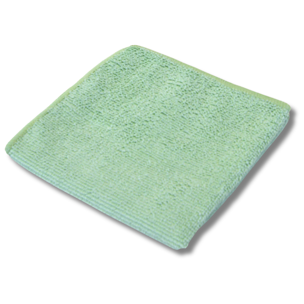 Hillyard, Trident, Microfiber General Purpose Cloth, 16x16 , Green, HIL20026, sold individually, 12 per case