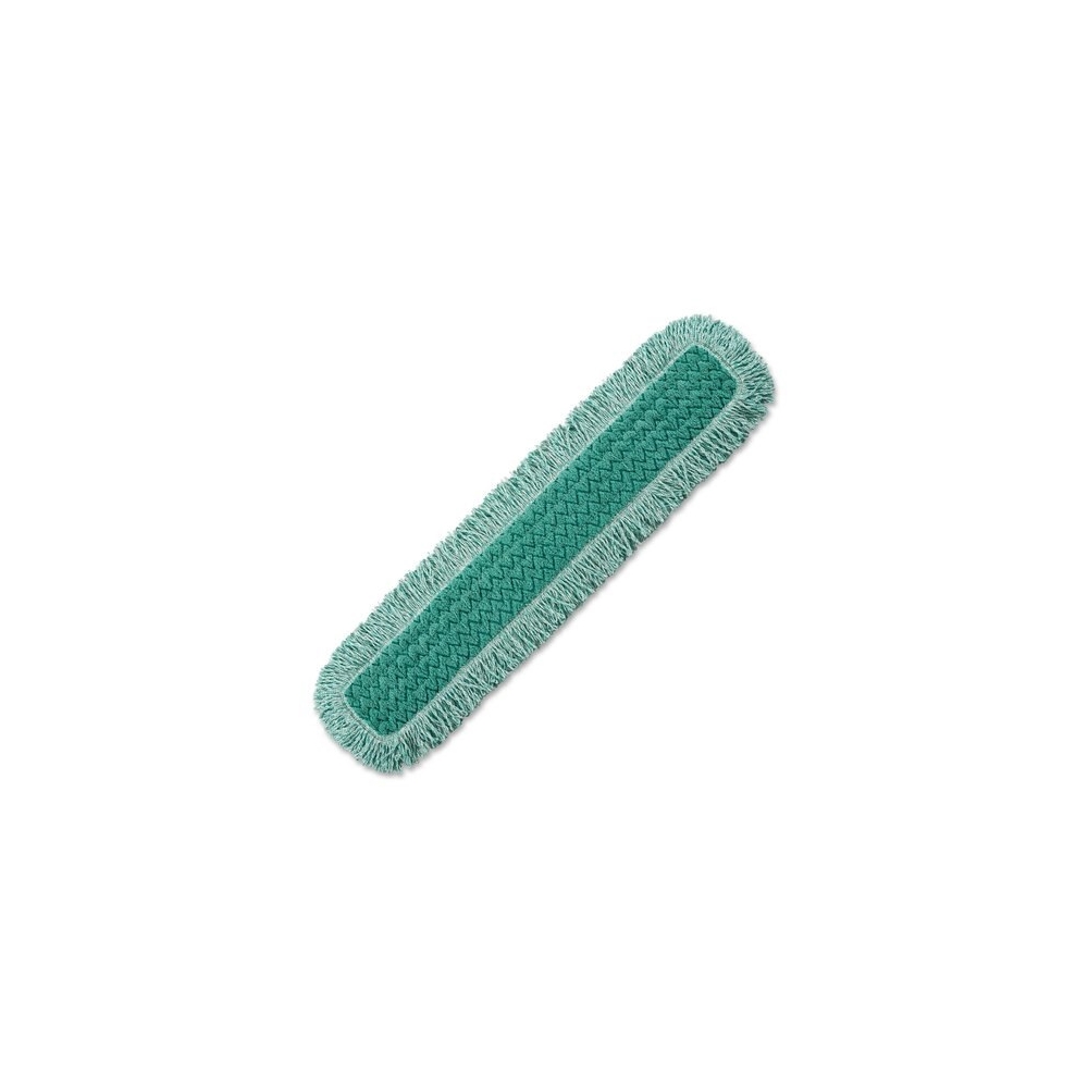 Rubbermaid, HYGEN Microfiber Dust Mop with Fringe, Green, 36 inch, RUBQ438GR, Sold as each.