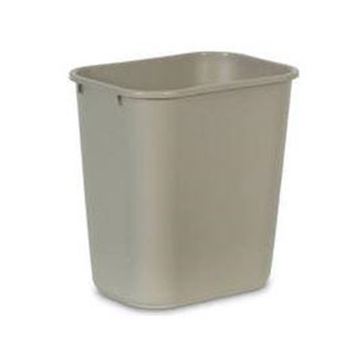 Rubbermaid, Waste Container, 28 quart rectangle, beige, RUB2956BG, sold as 1 can