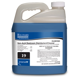 Hillyard, Arsenal One, Non-Acid Restroom Disinfectant Cleaner #19, Dilution Control, 2.5 Liter, HIL0081925, Sold as each.