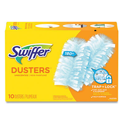 Proctor & Gamble, Swiffer Refill Dusters, Light Blue, Unscented, PGC21459CT, 10 Dusters per Box, 4 box per case, Sold per case