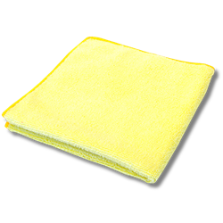 Hillyard, Trident Heavy Duty Microfiber Cloth, 12 x 12 inch, Yellow, HIL20031