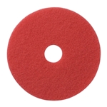 Hillyard, Red Clean and Buff Pad, Round, 17 inch, HIL42217