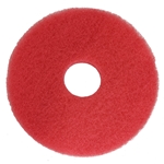 Hillyard, Red Clean and Buff Pad, Round, 13 inch, HIL42213