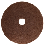 Hillyard, Brown Strip Pad, Round, 20 Inch, HIL42420