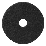 Hillyard, Black Strip Pad, Round, 13 inch, HIL42713