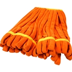 Hillyard, Trident, Microfiber Looped-End Tube Wet Mop, Small, Orange, 5 inch Head Band, HIL20075, Sold as each