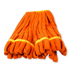 Hillyard, Trident, Microfiber Looped-End Tube Wet Mop, Large, Orange, 5 inch Head Band, HIL20069, Sold as each