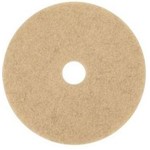 3M Floor Care Pad, 3500 Natural Blend Tan Burnish Pad, Natural Hair and Synthetic Hair, 20 inch, MIN70070502094, 5 pads per case