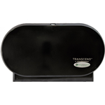 Marcal, Transcend, Mini Twin Toilet Paper Dispenser, SmartCore, Black, Each