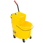 Rubbermaid, Wavebrake, Side Press Mop Bucket and Wringer, Yellow, 35 quart, RUB758088YW, Sold as each.