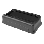 Rubbermaid, Waste Container Swing Lid, fits Slim Jim, black, RUB267360BK, sold as 1 lid