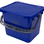 Hillyard, Trident, Bucket w/ Sealing Lid, Blue, Small - 3.5 Gallon, HIL20013, sold as each