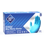 Hillyard, Safety Zone, Gloves, Textured Nitrile, General Purpose, Powder Free, Blue, Small, HIL30410, 100 gloves per box, sold as 1 box