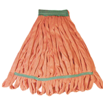 Golden Star, Relintless Microfiber Wet Mop, Large, Orange, Each