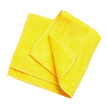 Golden Star, Lightweight Microfiber Cloths, 12"x12", Yellow, Each