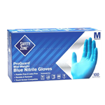 Safety Zone, Exam Grade Gloves, Nitrile, Medium, 3.7 Mil, Blue, 1 Box