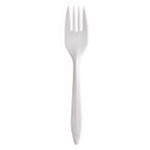 Dart, Style Setter Medium Weight Fork, Full Size , 1000 forks per case, DCCF6BW, sold as 1 case