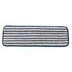 Golden Star, Microfiber 18in. Heavy Duty Finish Mop, blue and white striped, AMM18HDF, sold as each, 12 per case