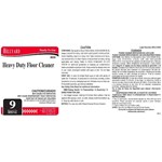 Hillyard, Secondary Label for 809 Arsenal Heavy Duty Floor Cleaner, HIL31609, sold as each