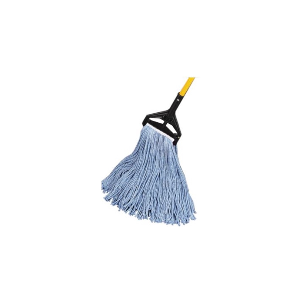 Golden Star, Starline Premium 4 Ply Blended Cut End Wet Mop, 24 oz, Blue, 1.25 in Head band, AQE1024B, Sold as each.