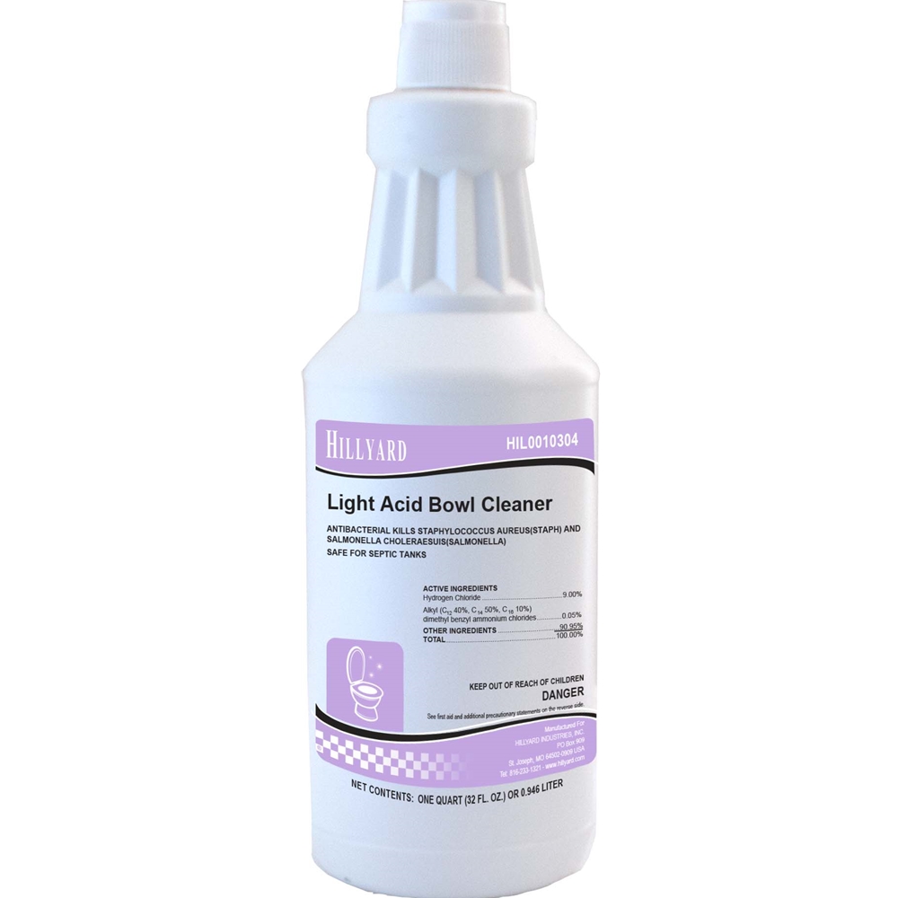 Hillyard, Ready To Use, Light Acid Bowl Cleaner, 32 oz, each
