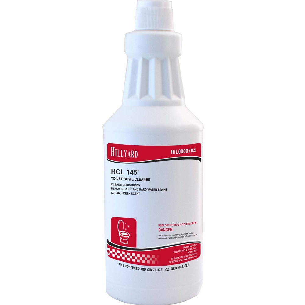 Hillyard, Ready To Use, HCL 145 Bowl Cleaner, 32 oz, each