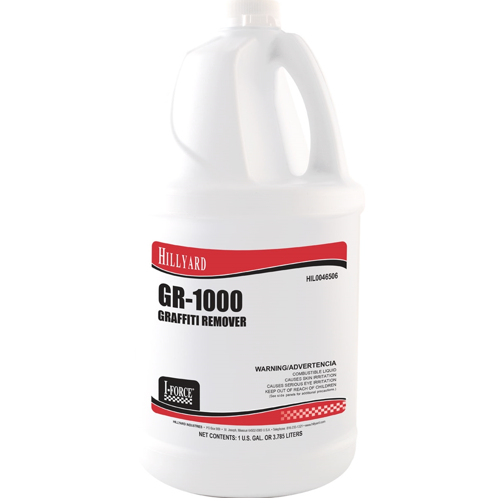 Hillyard, GR-1000 Graffiti Remover, Concentrate, HIL0046506, 4 gallons per case, sold per gallon