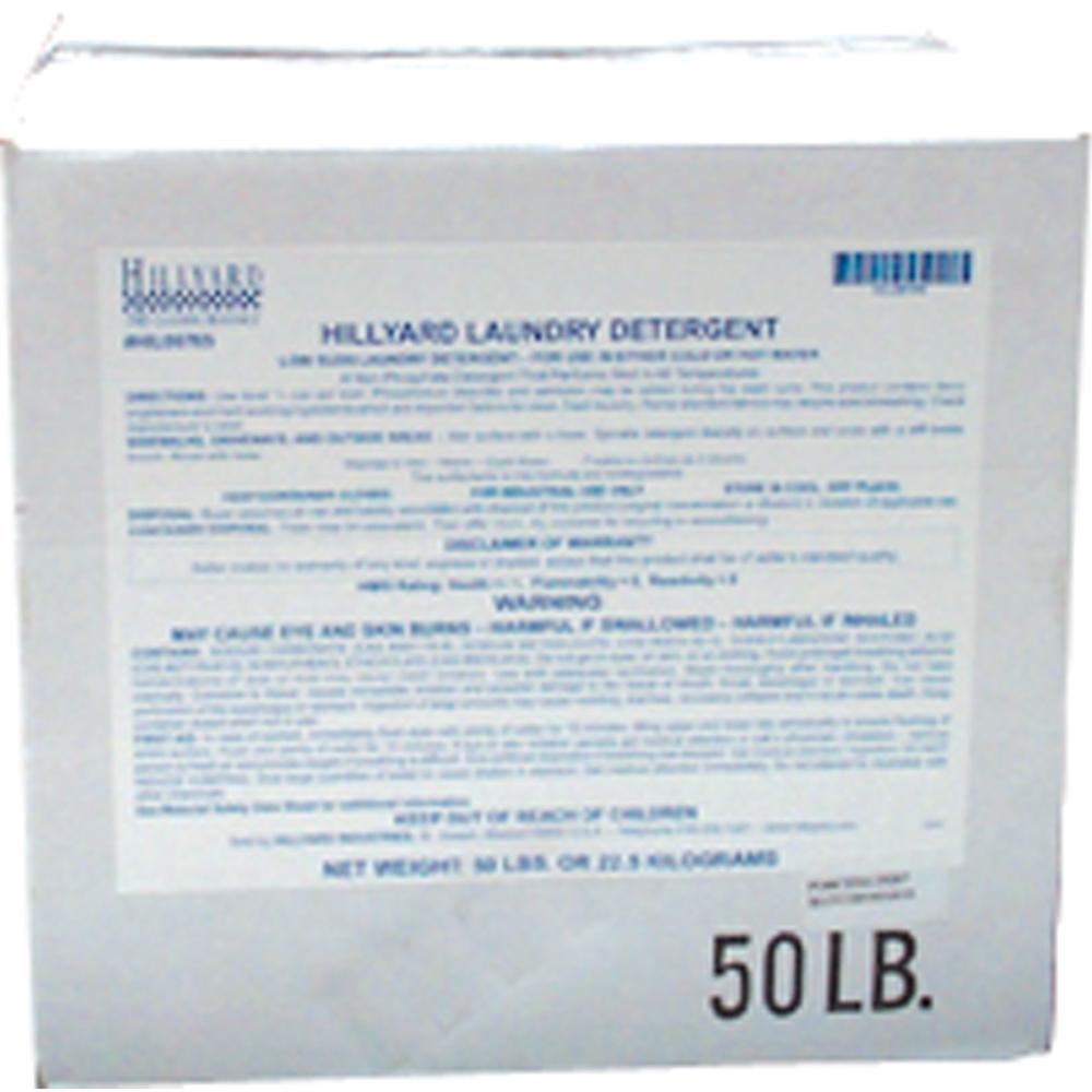 Hillyard, Laundry Detergent, dry 50 lb carton, HIL00765, sold as 1 carton
