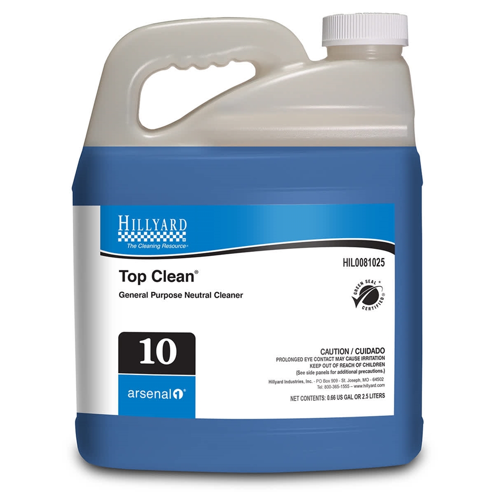 Hillyard, Arsenal One, Top Clean #10, Dilution Control, 2.5 Liter,  HIL0081025, Sold as each.