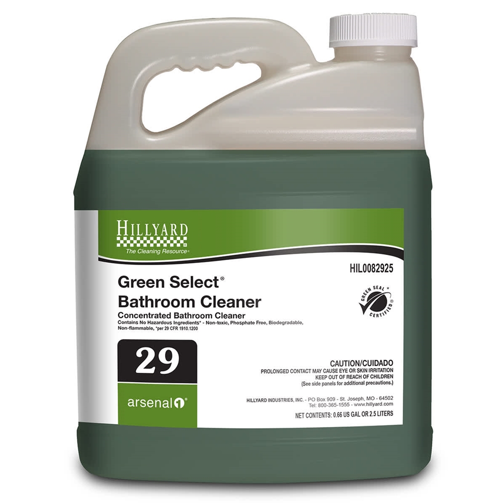 Hillyard, Arsenal One, Green Select Bathroom Cleaner #29, 2.5 L, each