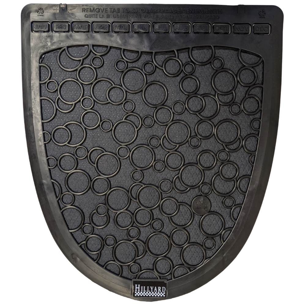 Hillyard, Disposable Washroom Urinal Black Floor Mat, HIL15027, sold as case, 6 per case