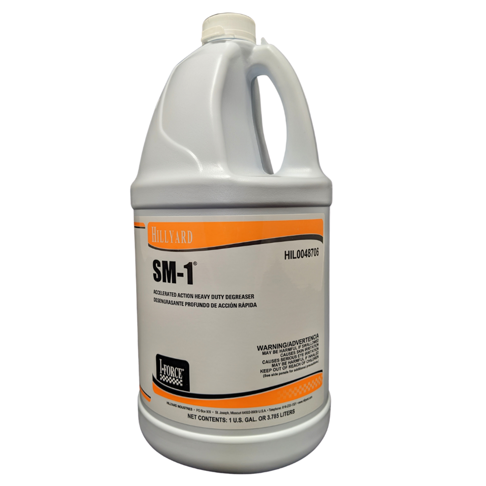 Hillyard SM-1 Accelerated Action Degreaser, HIL0048706, 4 gallons- case, sold as 1 gallon
