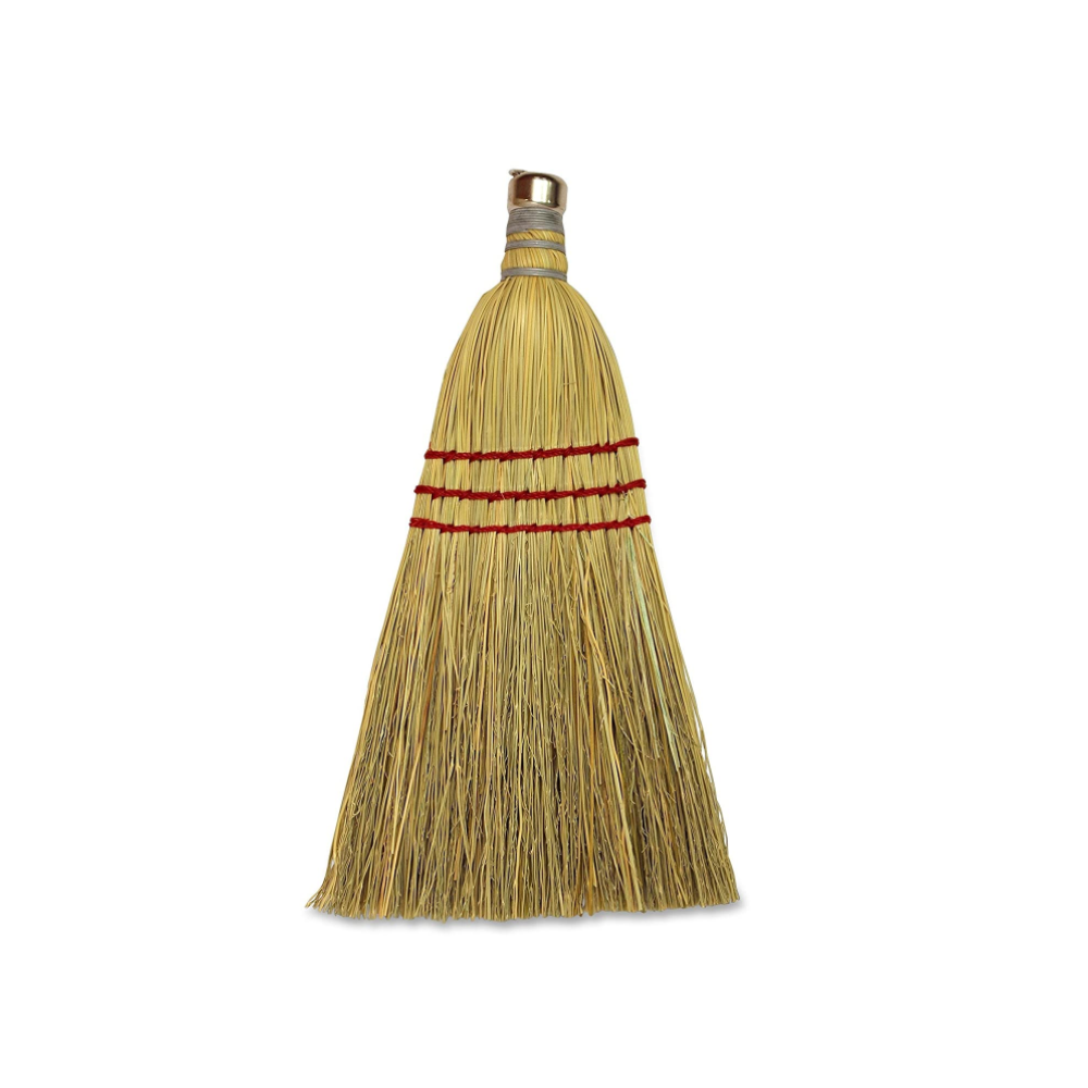 Corn Whisk Broom, Natural Fibers, 10 inch