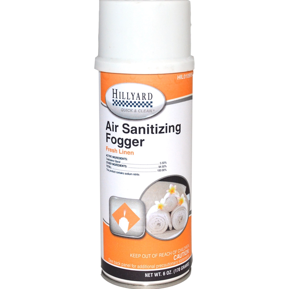 Hillyard, Air Sanitizing Fogger Fresh Linen, 6 oz can, HIL0109954, 12