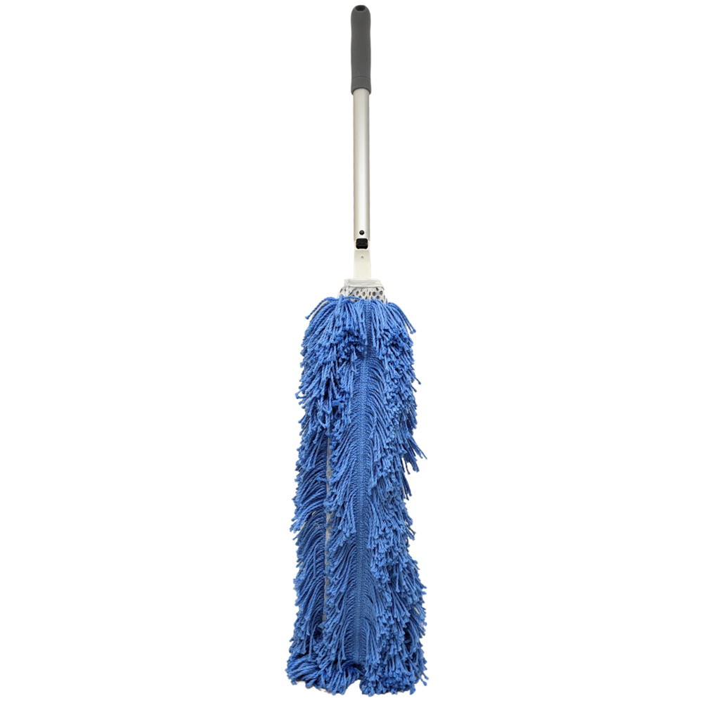 Hillyard, Trident Flexible Blade Duster, Detachable 12 inch Handle, 2 inch fringe, HIL20038, sold as each