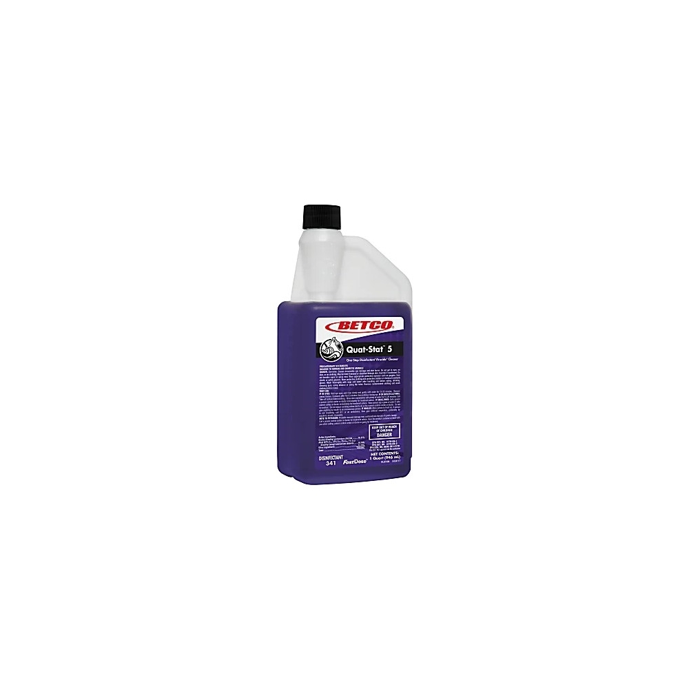 Betco, Quat-Stat 5 Disinfectant, 1 quart FastDose, Concentrate, 3414800, Sold as 1 bottle