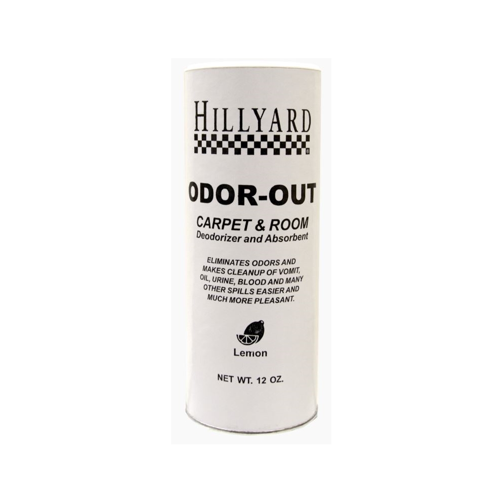 Hillyard, Odor-Out Carpet and Room Deodorizer and Absorbent, Lemon, 12 oz container, HIL15028, 12 per box, sold as each