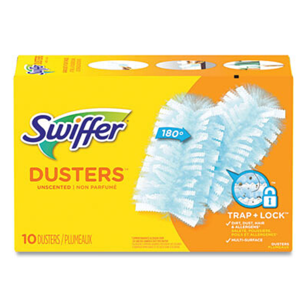 Proctor & Gamble, Swiffer Refill Dusters, Light Blue, Unscented, PGC21459CT, 10 Dusters per Box, 4 box per case, Sold per case