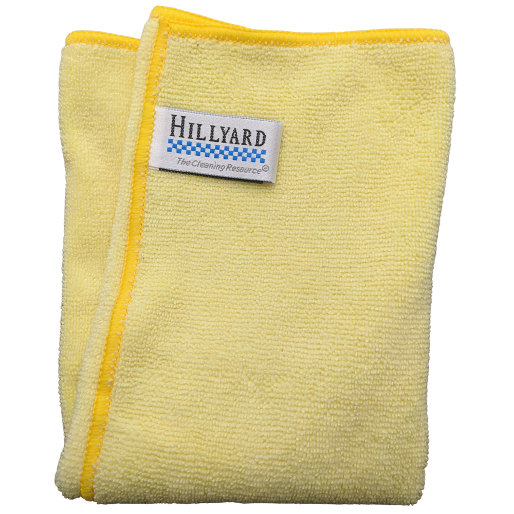 Hillyard, Trident Heavy Duty Microfiber Cloth, 16 x 16 inch, Yellow, HIL20022, sold as 1 each