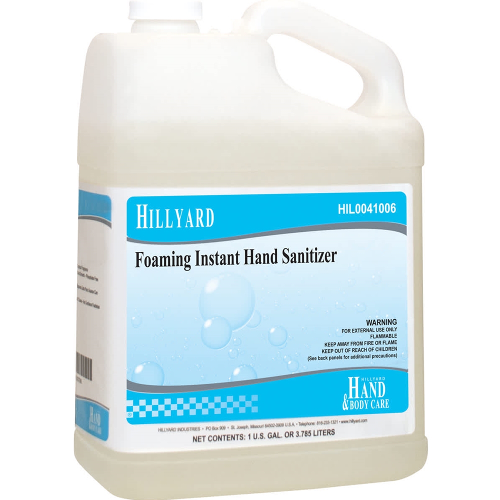 Hillyard, Foaming Instant Hand Sanitizer, Manual Dispenser, 1 gallon, HIL0041006, Sold per gallon