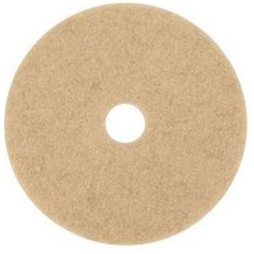 3M Floor Care Pad, 3500 Natural Blend Tan Burnish Pad, Natural Hair and Synthetic Hair, 20 inch, MIN70070502094, 5 pads per case