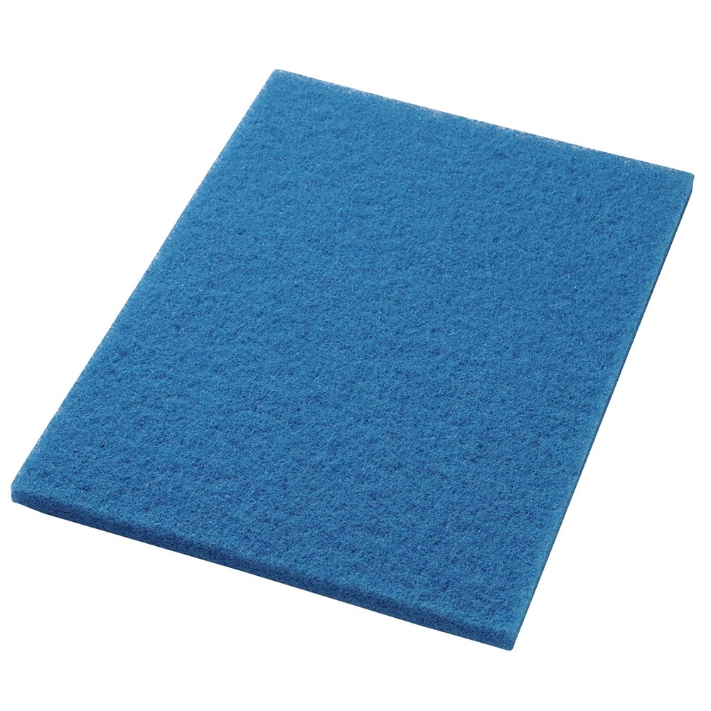 Hillyard, Trident, Rectangle Floor Pad, 14"x20", Blue, each