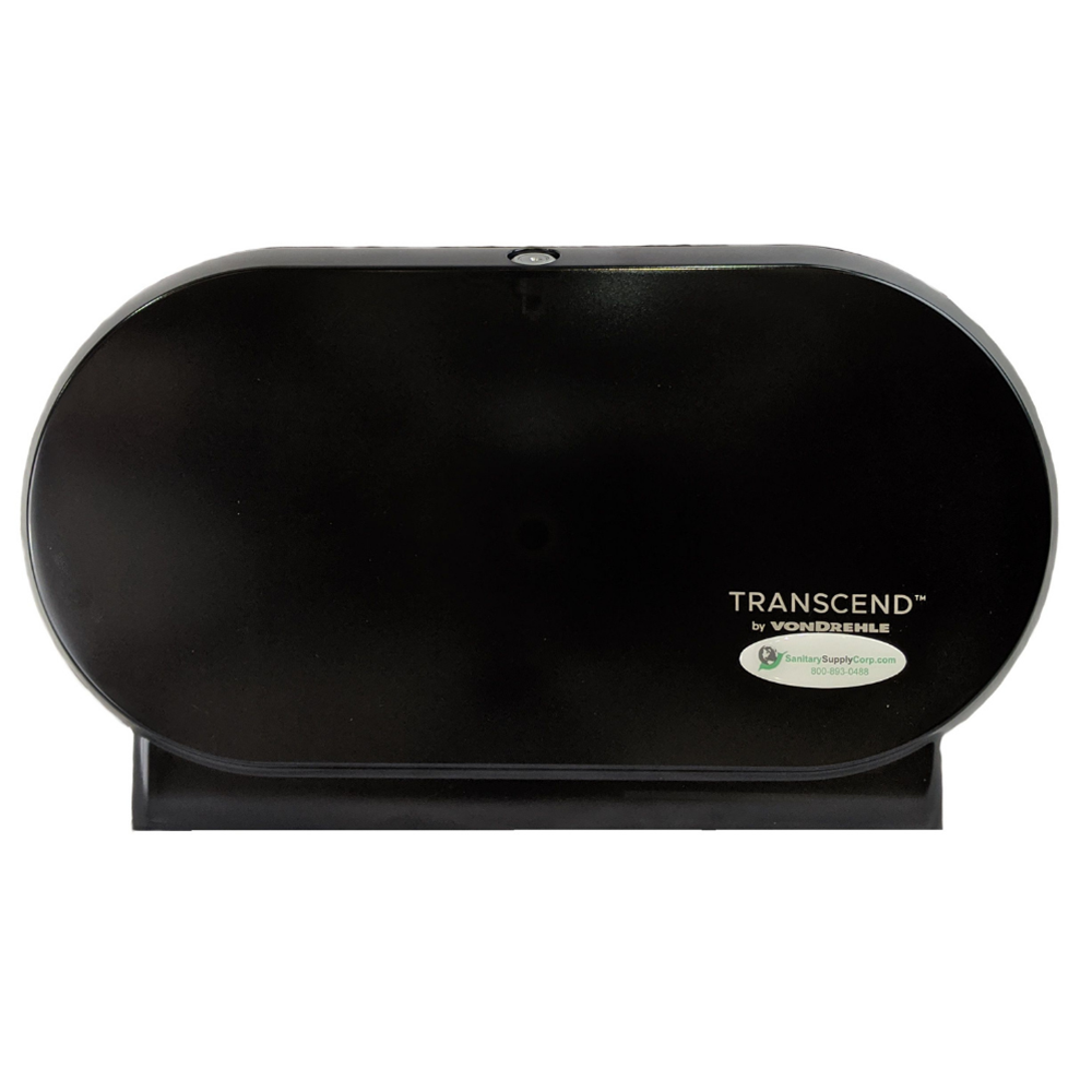 Marcal, Transcend, Twin Jumbo Toilet Paper Dispenser, SmartCore, Black, Each