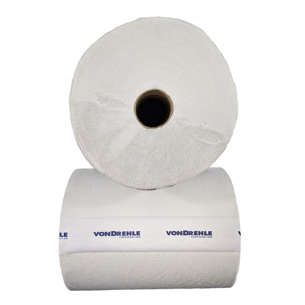 vonDrehle, Hardwound Roll Towels, Elegance, 1000 ft, White