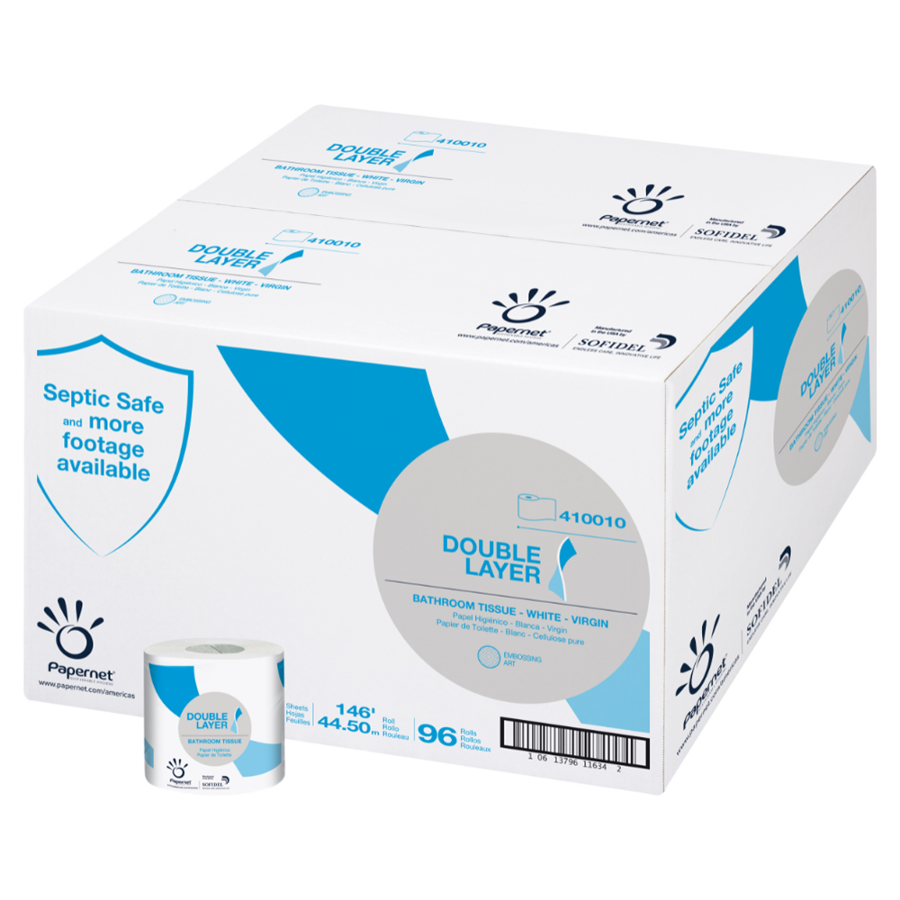 Papernet, Double Layer, Household Toilet Paper, 1 Ply, Case