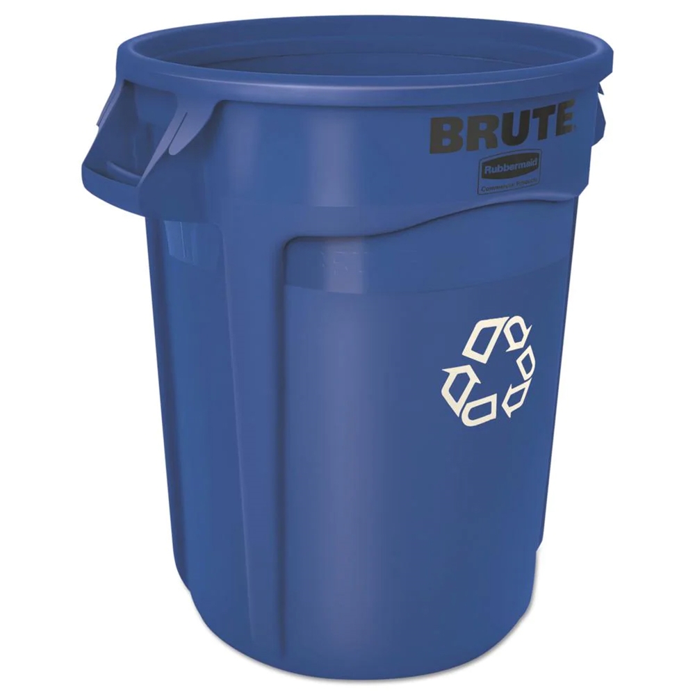 Rubbermaid, Brute 32 Gallon Recycling Container, Blue